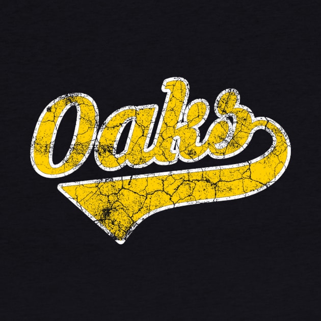 Oakland Oaks distressed by Sloop